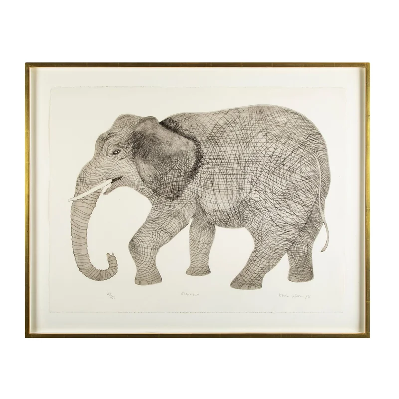 “Elephant” a Lithograph by Karen Usborne